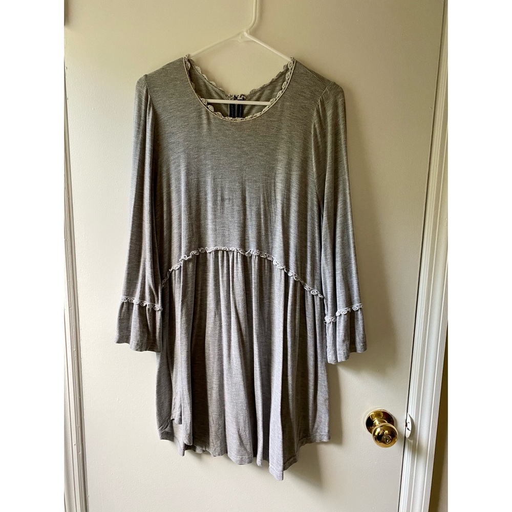 XL Gray Blouse